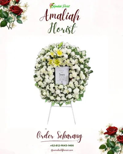 Krans Bunga Duka Cita di Terusan