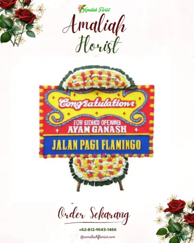Bunga Papan Congratulation di Terusan